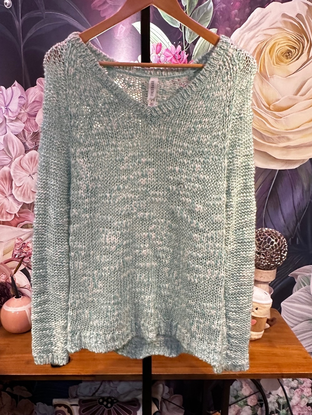 Aeropostale L Wool Blend Stretch NWT Knit Sweater Cottagecore Boho Soft Girl